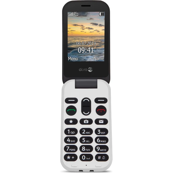Doro 6060 - GSM Mobiltelefon im eleganten Klappdesign (3 MP Kamera, 2,8 Zoll (7,11cm) Display, GPS, Bluetooth) schwarz – Bild 4