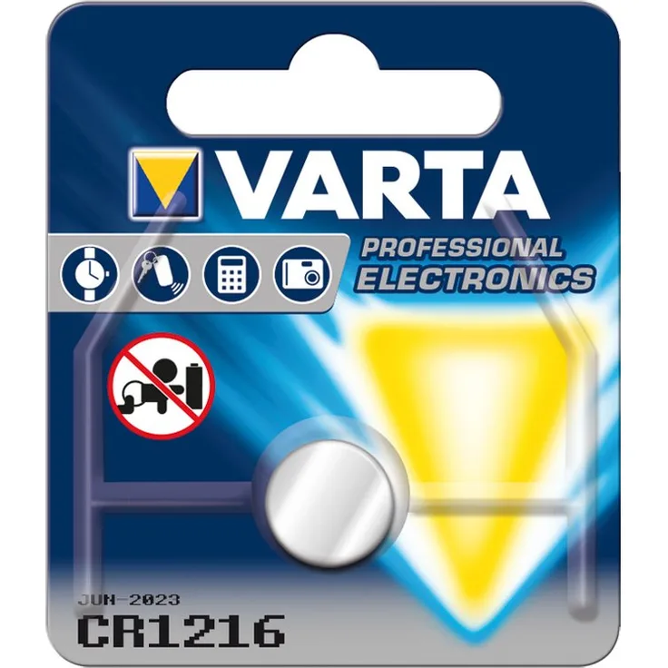 Varta Professional Lithium Knopfzelle CR1216, 1er Pack