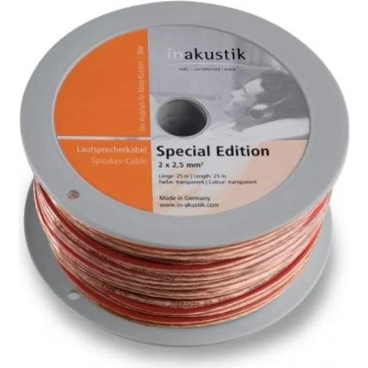In-akustik Star Special Edition Lautsprecherkabel (2x 1,5 qmm) 30 m transparent
