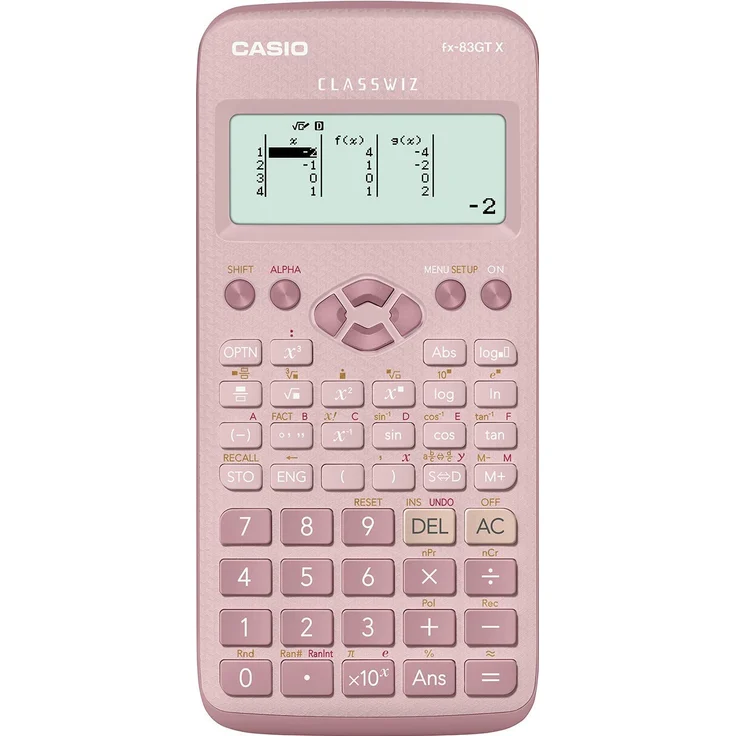 Casio FX-83GTX Wissenschaftlicher Taschenrechner, Pink – Bild 1