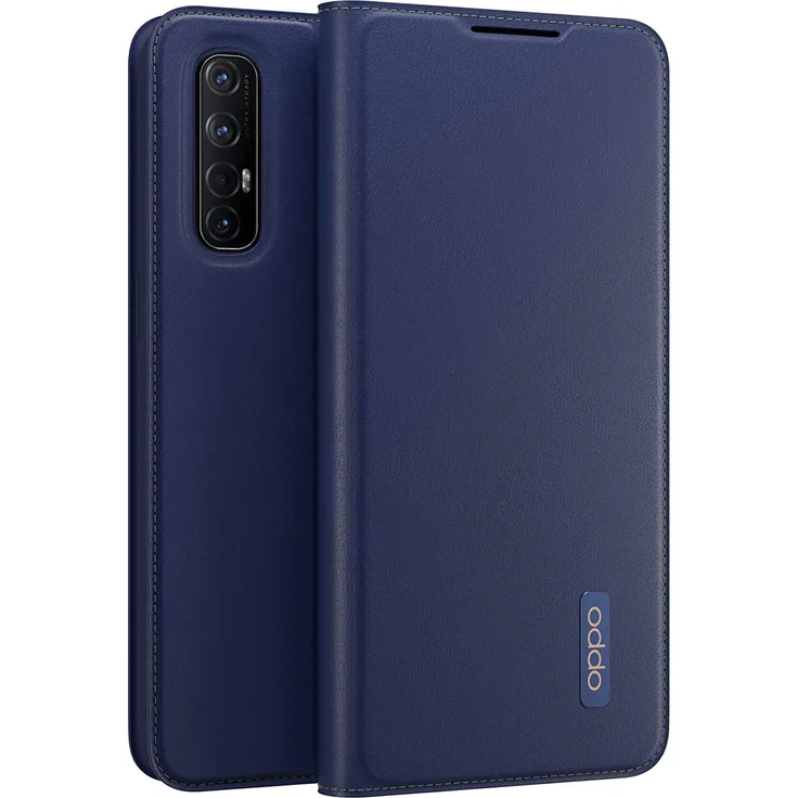 Oppo Schutzhülle Bookcover PU, geeignet für Oppo Find X2 Neo, blau