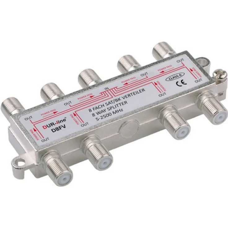 Sat BK 8 Fach Verteiler / Splitter 5-2450 MHz Digital 100dB