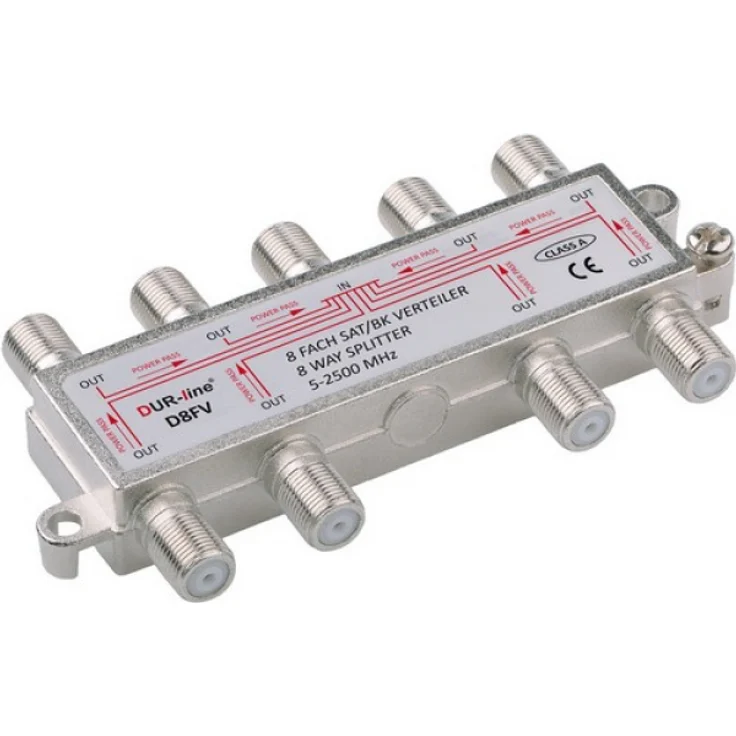 Sat BK 8 Fach Verteiler / Splitter 5-2450 MHz Digital 100dB – Bild 1