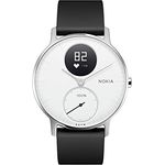 Nokia Steel HR Fitness-Tracker Unisex, 36mm, Edelstahlgehäuse, Weiß/Schwarz