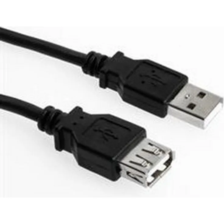 Sharkoon kabel usb 2.0 verlängerung 2,0m schwarz (4044951015412)