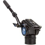 Sirui VH-10X Pro Fluid Videoneiger mit zusätzlicher Friktion für 360° Drehung, Arm verlängerbar, Aluminium, schwarz