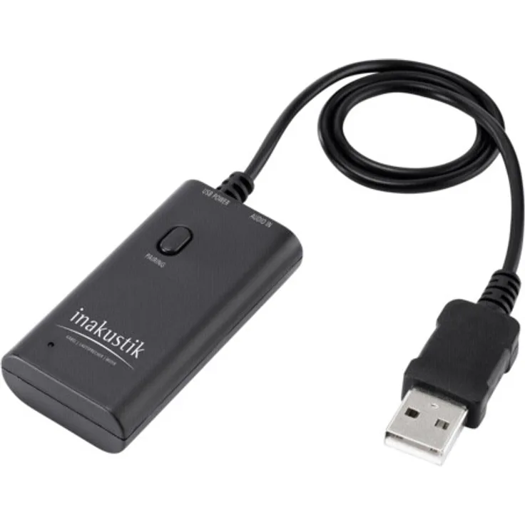 inakustik - 00415009 - Premium Bluetooth Audio Sender & Splitter | 1 Stück in Schwarz | für Multiroom Lösungen | Verbindung Bluetooth Kopfhörer-Lautsprecher mit HiFi-Anlage, TV oder PC