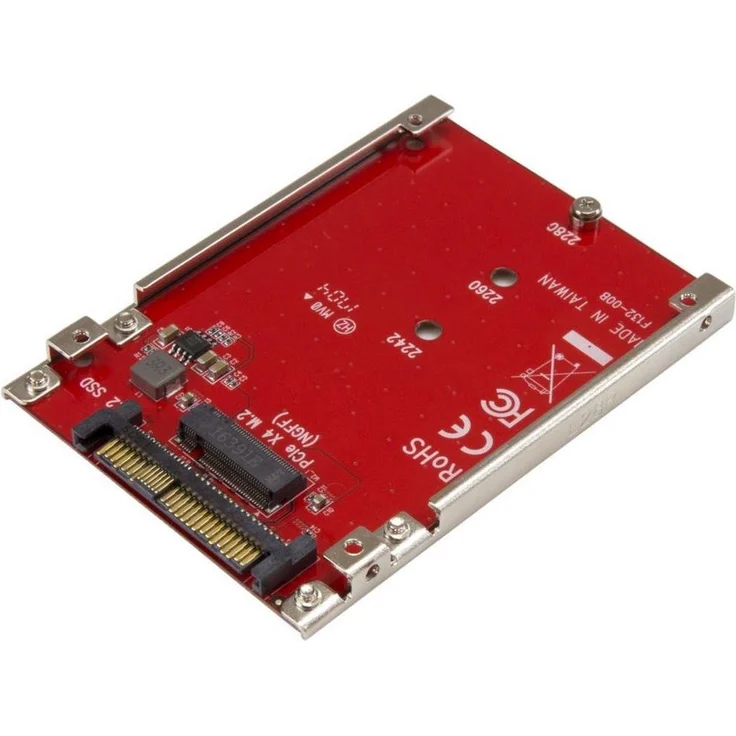 StarTech.com M.2 auf U.2 Adapter - für 1x M.2 NVMe SSD - U.2 (SFF-8639) Host Interface - SSD M.2 - NVME M.2 SSD - M.2 PCIe SSD - M.2 Drive