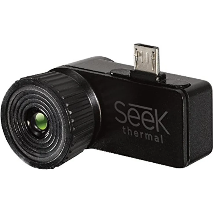 Seek Thermal Compact XR - Preiswerte Wärmebildkamera mit Erweiterter Sichtweite, Micro-USB Anschluss und Wasserdichtem Schutzgehäuse Kompatibel mit Android Smartphones - Schwarz – Bild 2