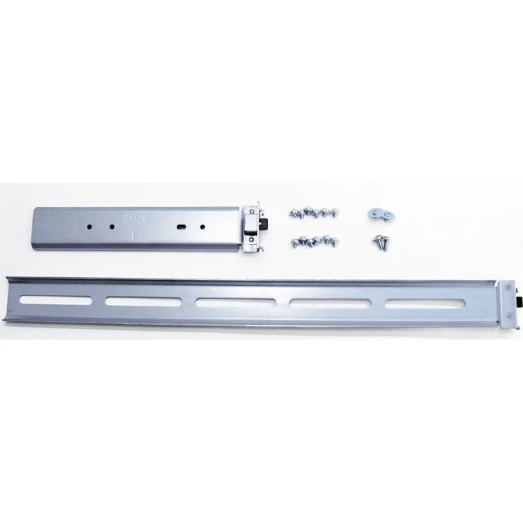 26'' Inter-Tech Teleskopschienensatz 1U 650 mm Silber
