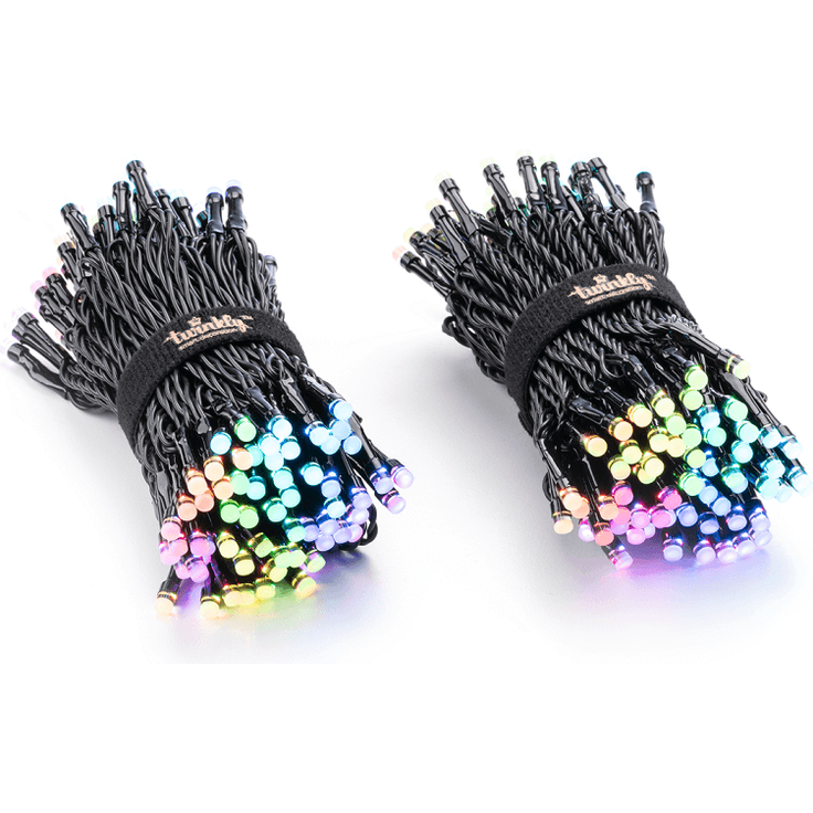 Twinkly Strings – App-gesteuerte LED-Lichterkette mit 400 RGB+W (16 Millionen Farben + Warmweiß) LEDs, 32 m, schwarzes Kabel, intelligente Beleuchtungsdekoration für den Innen- und Außenbereich – Bild 2
