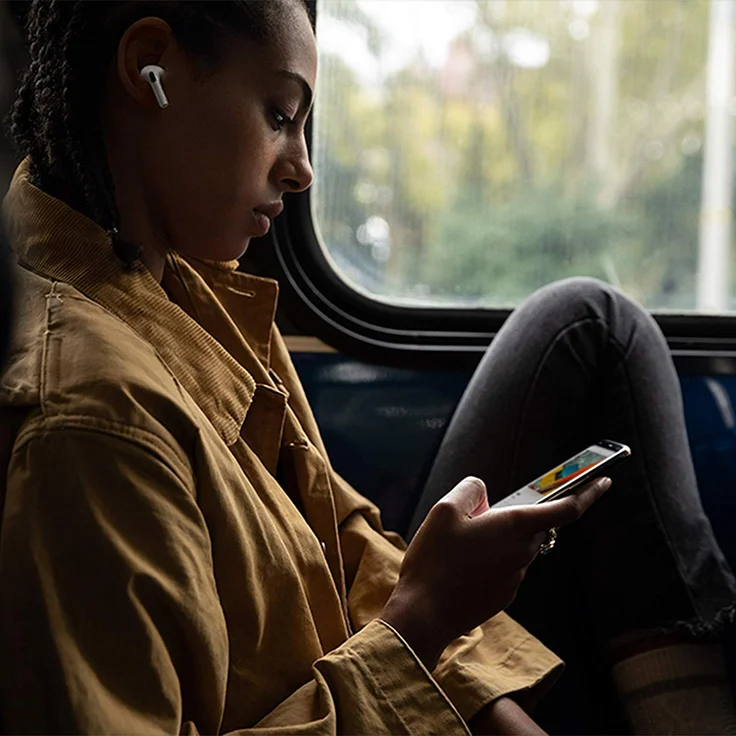 Apple AirPods Pro 1. Generation (2019) True Wireless In-Ear Kopfhörer mit Bluetooth, Mikrofon, Noise Cancelling, geeignet für iPhone, weiß – Bild 10