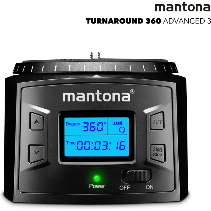 Mantona Turnaround 360 Advanced 3 - elektrischer Panoramakopf – Bild 1