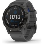 Garmin fēnix 6 Pro Solar Smartwatch GPS, Unisex, 47mm, Kunststoffgehäuse, Schwarz/Schiefergrau