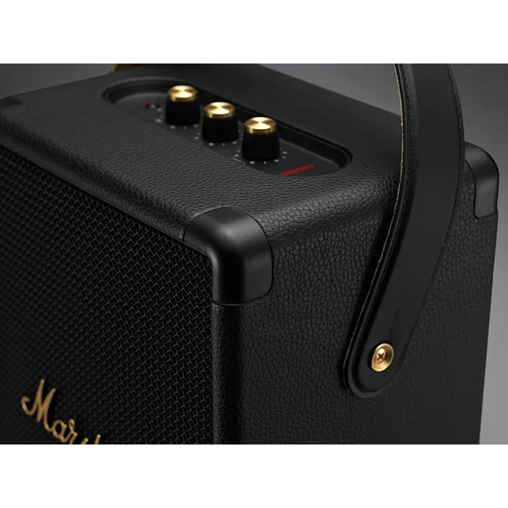 Marshall Tufton Bluetooth-Lautsprecher black & brass, spritzwassergeschützt, schwarz – Bild 4