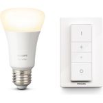 Philips Hue White E27 LED Wireless Dimming Kit, dimmbar, warmweißes Licht, steuerbar via App und Dimmschalter, kompatibel mit Amazon Alexa (Echo, Echo Dot)
