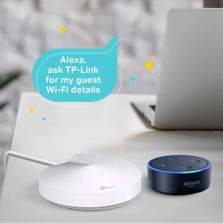 TP-Link Deco M5 Mesh WLAN AC1300 Dualband Heimnetz Komplettlösung (Geschwindigkeit bis zu 1267Mbit-s, Abdeckung bis zu 140m², passt in jeder Art von Zuhause, 2 Gigabit Ports, 1pack) weiß – Bild 5