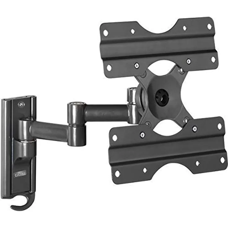 Vivanco 37987 43Zoll Titan - Flachbildschirm-Wandhalterung (TV, 109,2 cm (43 Zoll), 75 x 75 mm, 200 x 200 mm, Titan)