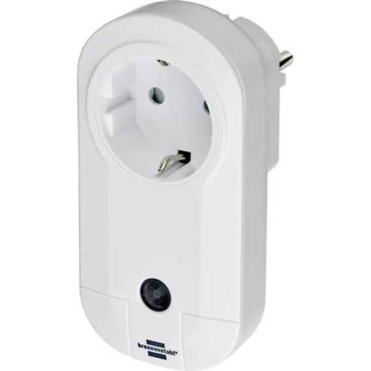 Brennenstuhl BrematicPRO Smarte Steckdose - Funksteckdose für Innen (per App, Fernbedienung oder Alexa steuerbar)