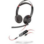 Plantronics Blackwire 5220 C5220 USB-C Headset, schwarz/rot