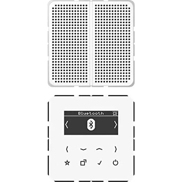 Jung Smart DAB+ SetMono DAB CD1 BT WW, DABCD1BTWW Unterputzradio mit Bluetooth, weiß