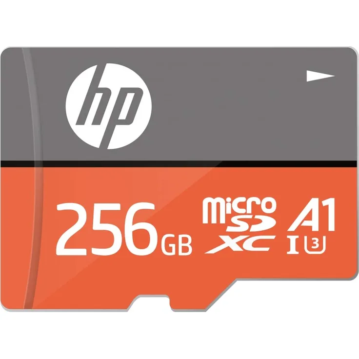 HP mxA1 256GB microSDXC-Speicherkarte + SD-Adapter, 100MB/s Lesegeschwindigkeit, 85MB/s Schreibgeschwindigkeit, Klasse 10 UHS-I, U3, A1 App-Performance für 4K-Video