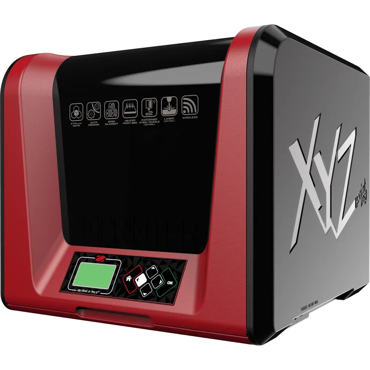 XYZprinting DA_Vinci_JR_Prox+ 3D-Farbdrucker mit 1 Druckkopf, USB 2.0-WLAN, Sicherheitssensor, LCD-Display, 3,4'', mehrsprachig, Schwarz, 420x 430x 380 mm