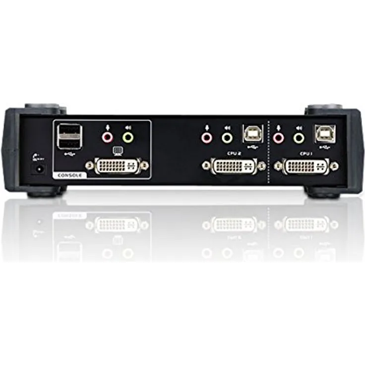 KVMP Switch, ATEN, 2-fach, CubiQ CS1762A, DVI, USB, Audio