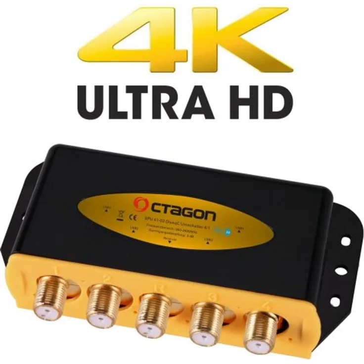 OCTAGON OPTIMA DiSEqC 4/1 ODS 41-02 HQ Gold 4K UHD