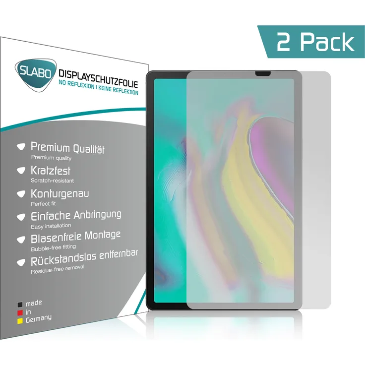 Slabo 2x Displayschutzfolie No Reflexion für Samsung Galaxy Tab S5e