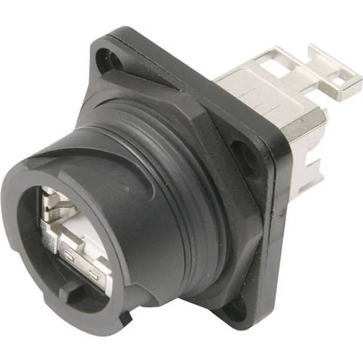 Telegärtner STX V1 RJ45-Steckerset Kunststoff Variante 1 Chassisbuchse, Einbau Pole: 8P8C J80020A0002 Schwarz J80020A0002 1St.