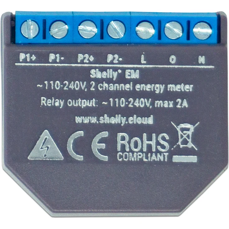 Shelly EM, 2-Kanal WLAN Energiemessgerät – Bild 1