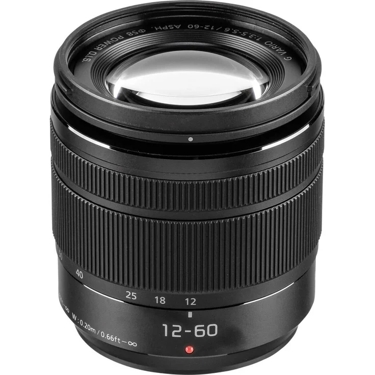 Panasonic H-FS12060E LUMIX G Vario 12-60 mm F3.5-5.6 ASPH. Objektiv (5x Zoom, Power O.I.S. Bildstabilisator, Staub-- Spritzwasserschutz) schwarz – Bild 2
