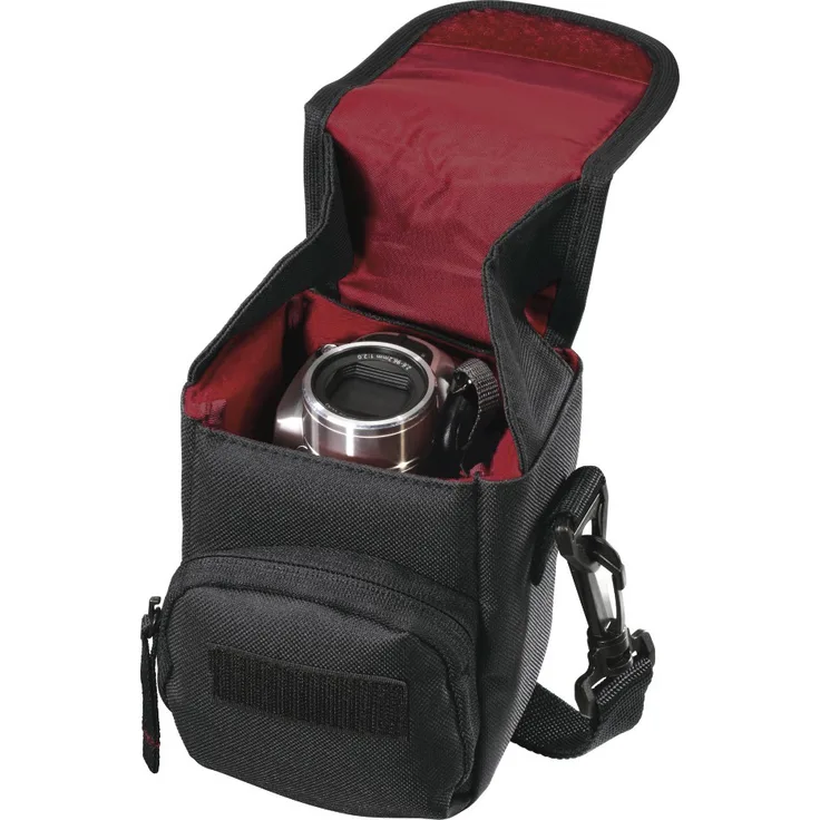 Hama Valletta 90 Kameratasche (9 x 8 x 13 cm) schwarz