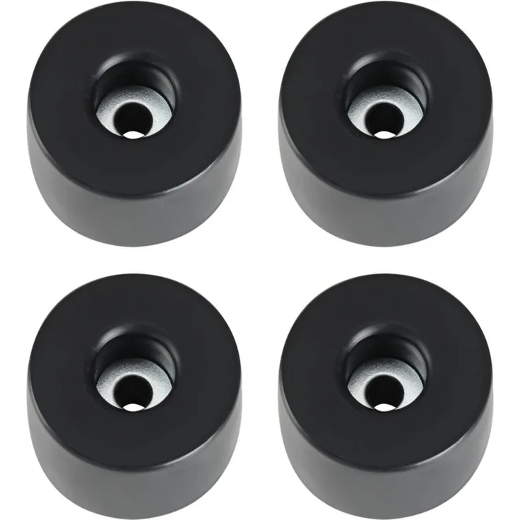 Adam Hall Hardware 4911 M4 AH - 4er Set Gummifuß 38 x 25 mm schwarz im Beutel