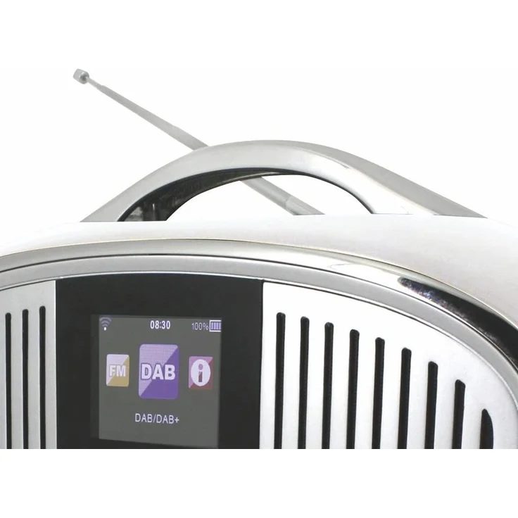 Soundmaster IR4000WE Tragbares Radio mit WLAN, LCD-Display, weiß - Preisvergleich – Bild 4