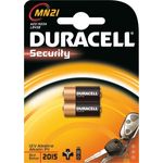 Duracell Specialty Alkaline MN21 Batterie 12 V, 2er-Packung (A23 - 23A - V23GA - LRV08 - 8LR932) entwickelt für die Verwendung in Fernbedienungen, Funktürglocken und Sicherheitssystemen