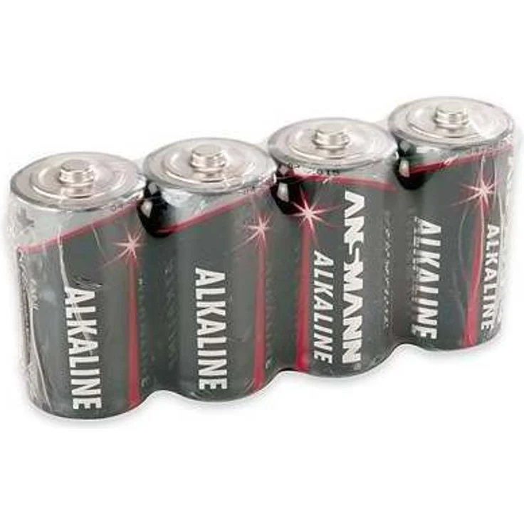 ANSMANN Batterien Baby C LR14 4 Stück 1,5V - Alkaline Batterie langlebig & auslaufsicher - Ideal für Spielzeug, LED Taschenlampe, Radio, Modellbau uvm – Bild 1