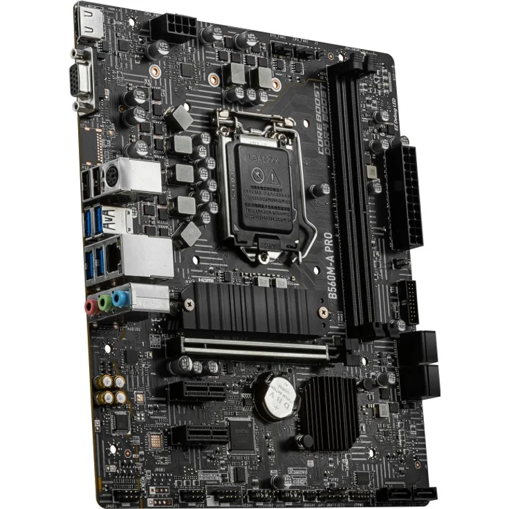 MSI B560M-A PRO Motherboard Intel B560 LGA 1200 micro ATX (B560M-A PRO) – Bild 2