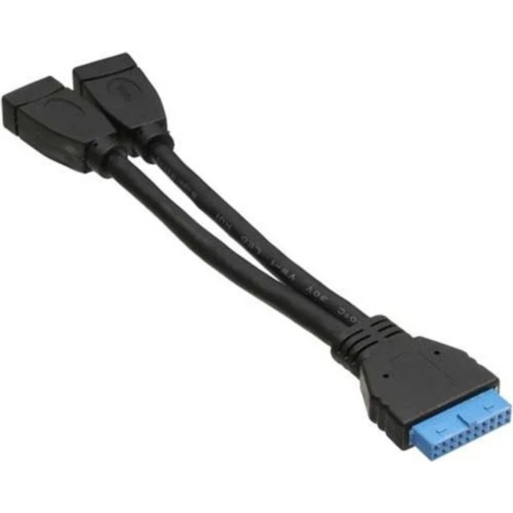 InLine USB 3.0 zu 2.0 Adapterkabel intern, Pfostenanschluss 0,15m – Bild 1