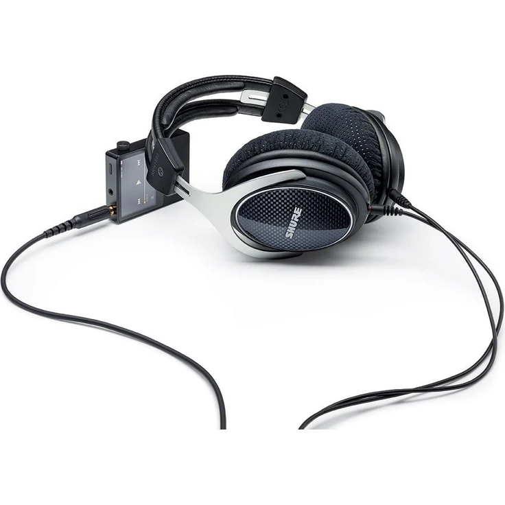 Shure SRH1540, geschlossener Kopfhörer - Over-ear, schwarz-silber, High-End, geräuschunterdrückend, Kabel austauschbar, Aluminium-Karbon-Konstruktion, Alcantara-Ohrpolster, klare Höhen, warmer Bass – Bild 2