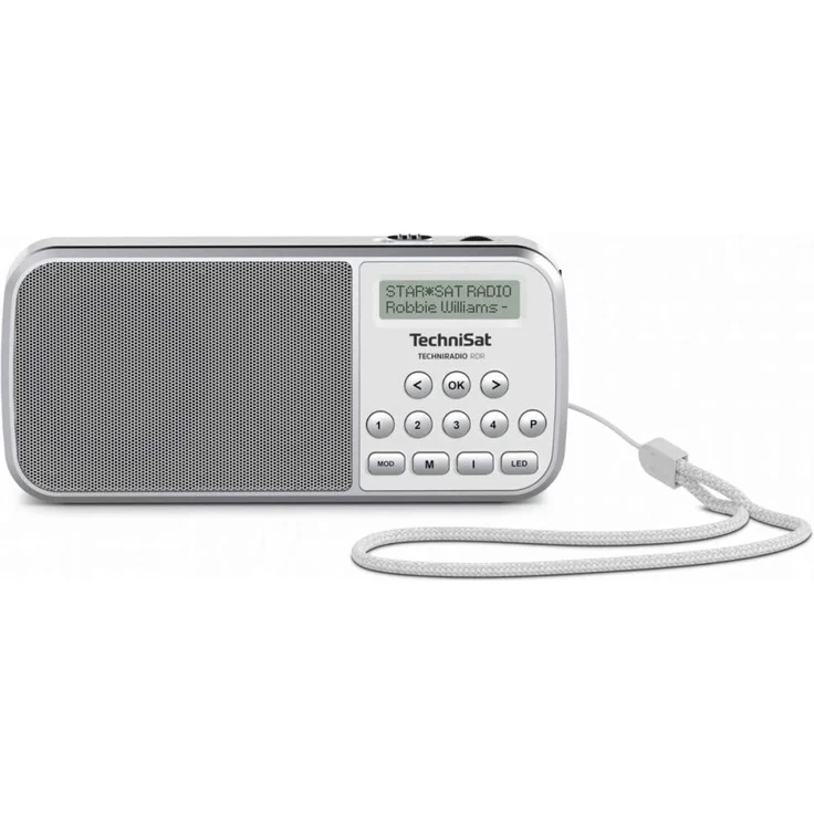 TechniSat Techniradio RDR Tragbares Radio, LCD-Display, weiß – Bild 2
