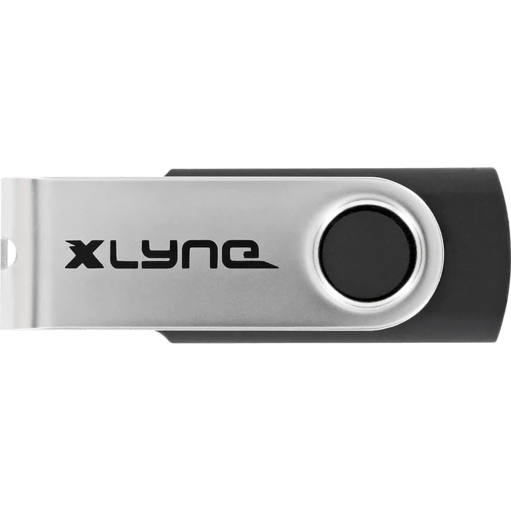xlyne SWG 64GB USB Stick (USB2.0,Plug&Play,Swing) Schwarz, 177533-2 – Bild 2