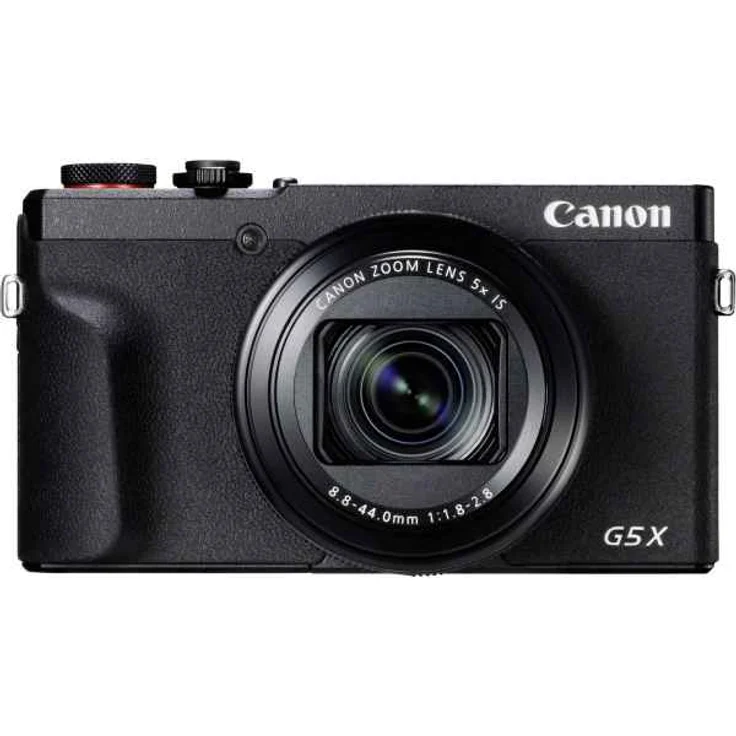 Canon PowerShot G5 X Mark II Digitalkamera (20,1 MP, 5-fach optischer Zoom, 7,5cm (3 Zoll) Display, klappbar, DIGIC 8, EVF, 4K, Full-HD, WLAN, Bluetooth, Blendenautomatik, Zeitautomatik) schwarz – Bild 1