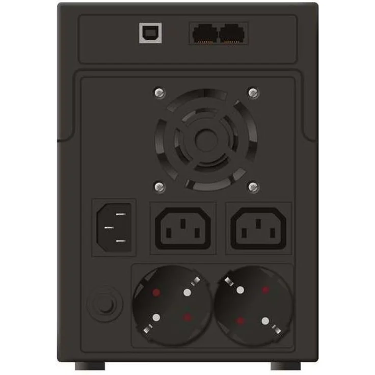 POWERWALKER VI 2200 SH Schuko 2200VA - 1200W Line-Interactive USV Tower AVR HID – Bild 2