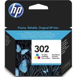 HP 302 Farbe Original Druckerpatrone (für HP Deskjet 1110, 2130, 3630, HP OfficeJet 3830, 4650, 5230, HP ENVY 4520)