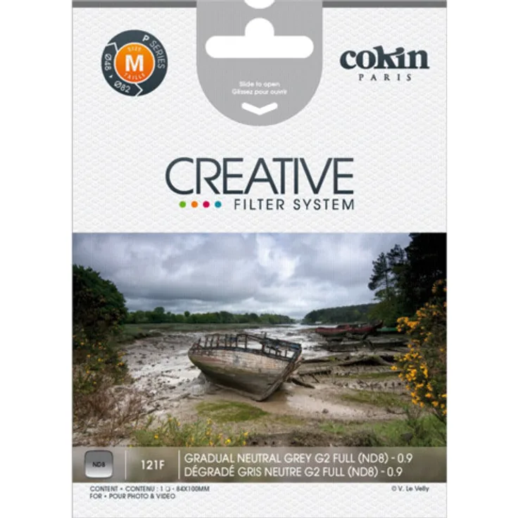 Cokin Filter P121F Verlauf grau 2 ND 8