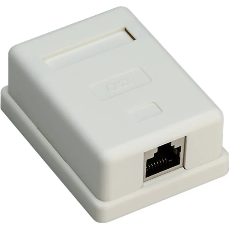 Goobay 77634 1-port RJ45 Anschlussdose, CAT 6, STP