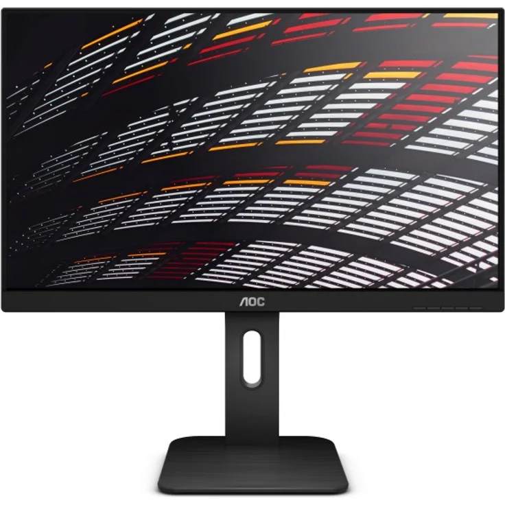 AOC 24P1 60,4 cm (23,8 Zoll) Monitor (DVI, HDMI, IPS Panel, Displayport, USB Hub, 1920 x 1080, 5ms Reaktionszeit, Pivot) schwarz – Bild 1