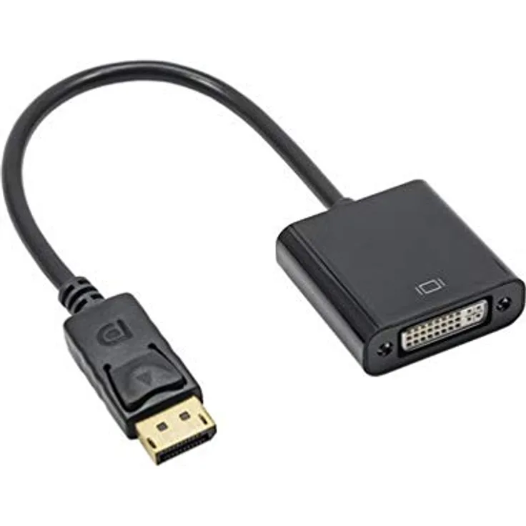 AKYGA AK-AD-58 DVI 24+5 Dual Link-DisplayPort Stecker Adapter Konverter Kabel